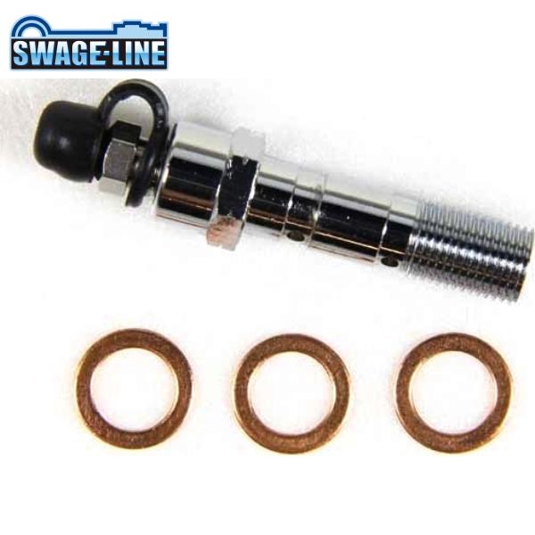 SWAGE-LINE スウェッジライン SAP304M エアーフリーバンジョーボルト メッキ P1....