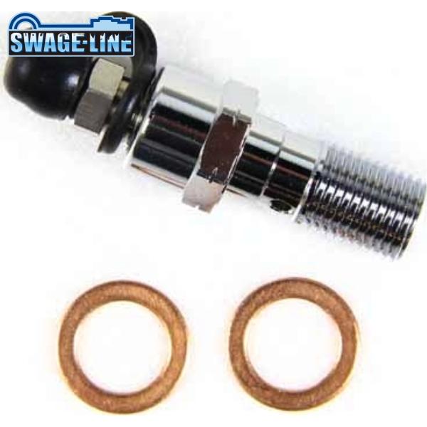 SWAGE-LINE スウェッジライン SAP305M エアーフリーバンジョーボルト メッキ P1....