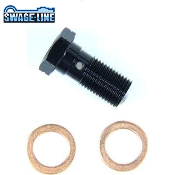 SWAGE-LINE スウェッジライン GRP704 バンジョーボルト ブラック 10mm-1.00...