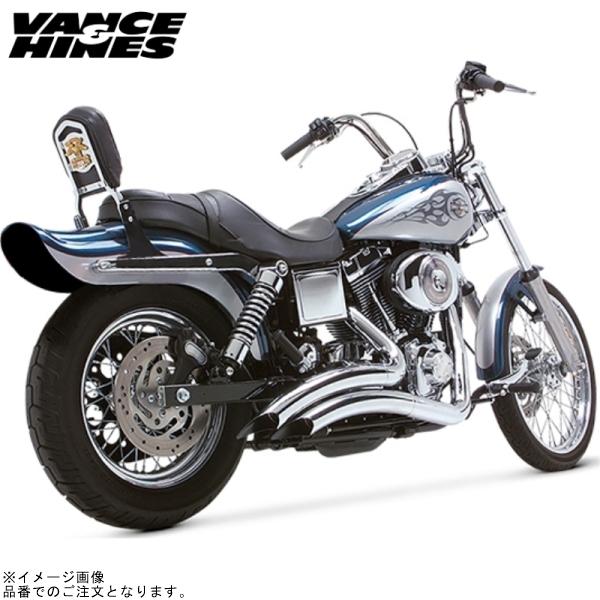バンス&amp;ハインズ 1800-0083 2-2 ビッグラディウス2-2 クローム マフラー DYNA ...