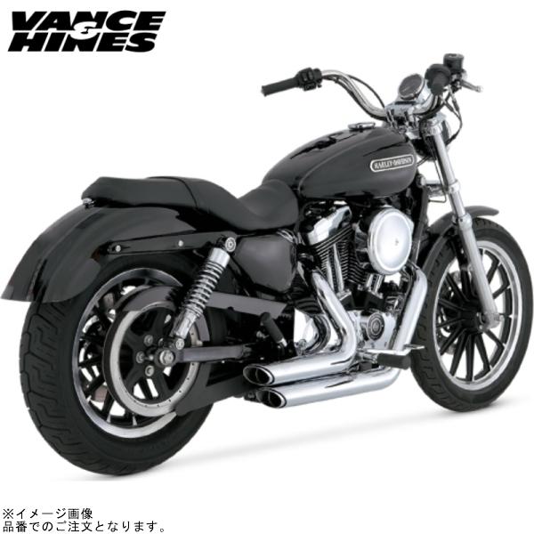 バンス&amp;ハインズ 1800-0467 ショートショットスタッガード クローム マフラー SPORTS...