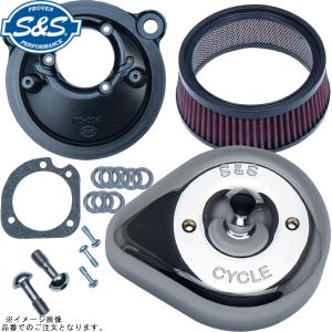 S&S ブラック ミニティアドロップ ステルスエアクリーナー 1991〜2006
