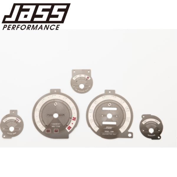 ジャスパフォーマンス 2247 メーターゲージパネル ブラックステンレスヘアライン NAロードスター