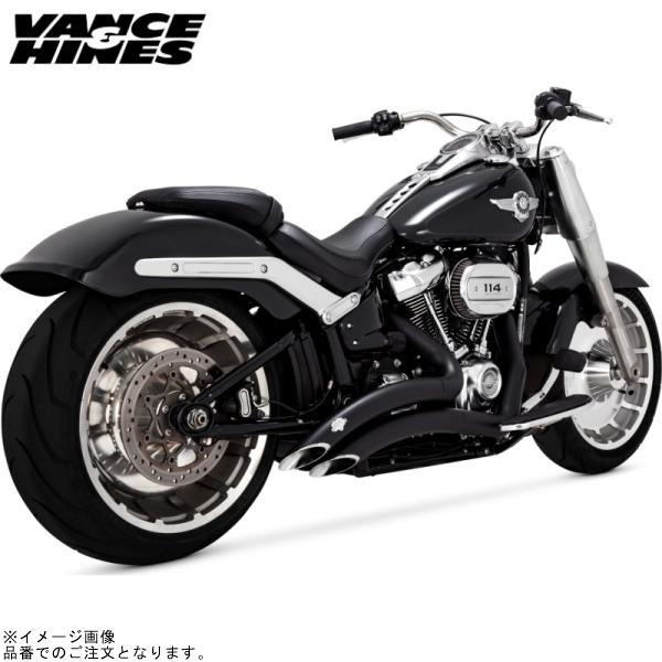 バンス&amp;ハインズ 1800-2566 2-2 PCX ビッグラディウス ブラック マフラー FLFB...