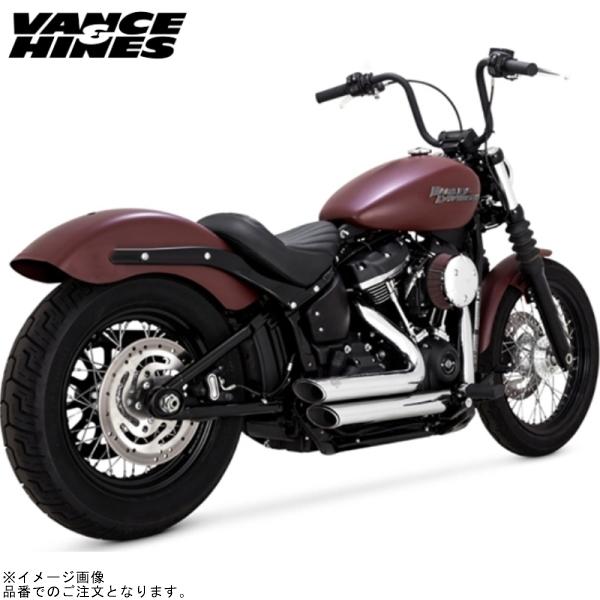 バンス&amp;ハインズ 1800-2596 PCX ショートショットスタッガード クローム マフラー ソフ...