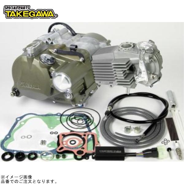 SP武川 01-00-1544 スーパーヘッド4V+Rコンプリートエンジン124cc(プライマリー式...