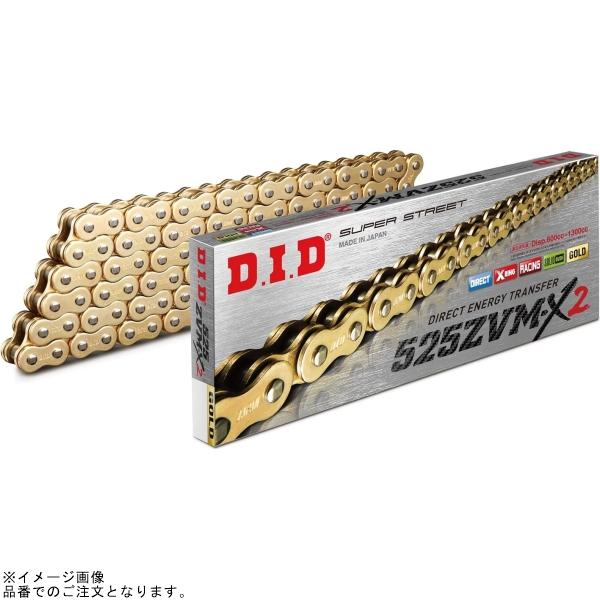 DID 525ZVM-X2 116L ゴールド/カシメ(ZB)