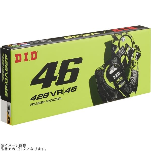 DID 428VR46 124L シルバー＆ゴールド/軽圧入クリップ(FB)