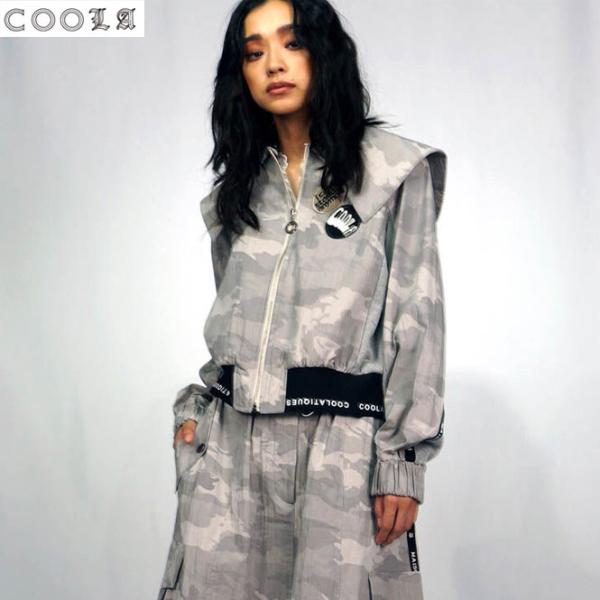ショップ袋おまけ付 COOLA クーラ 2wayカラーカモジップジャケット　CQ-4   正規品
