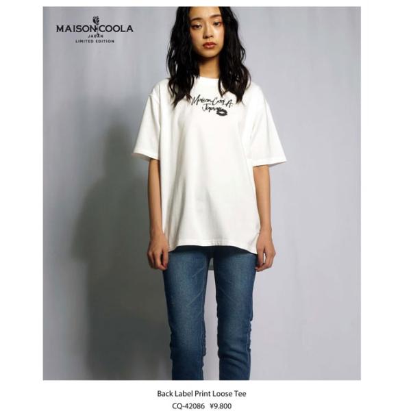 目玉商品 SALE セール  1000円割引  COOLA クーラ バックラベルプリントルーズシルエ...