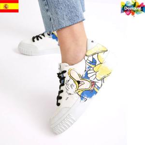 2022新作♪Desigualデシグアルドナルドダックプリントエコレザー