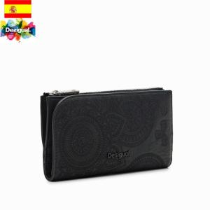 再値下げ SALE セール  40%OFF いよいよ入荷AW限定 Desigual デシグアル サークル刺繍 マキシ財布 ウォレット　23wayp09  正規品返品不可｜s-prologue