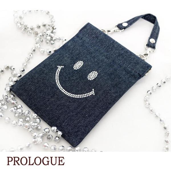 PROLOGUEプロローグセレクトGemme!!キラキラスワロ装飾スマホケーススマイルキラキラデニム...