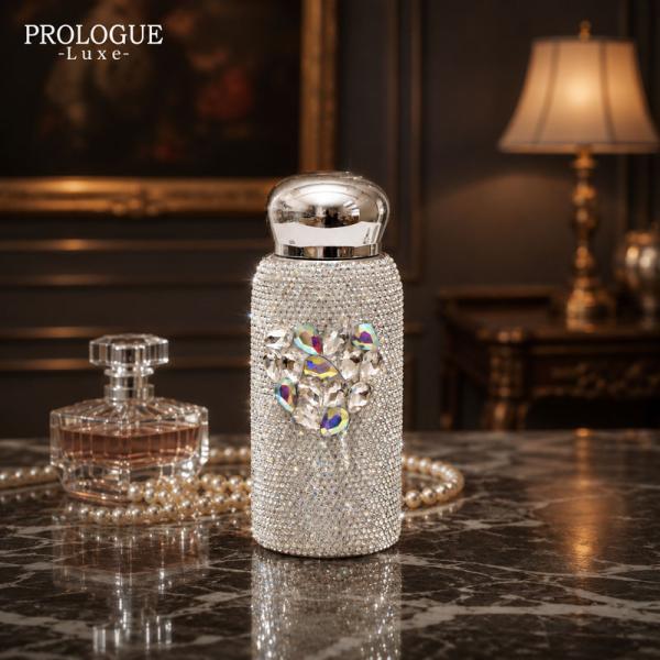 PROLOGUE プロローグ  キラキラ　ハートクリスタル ステンレス 220ml 水筒/マグボトル...