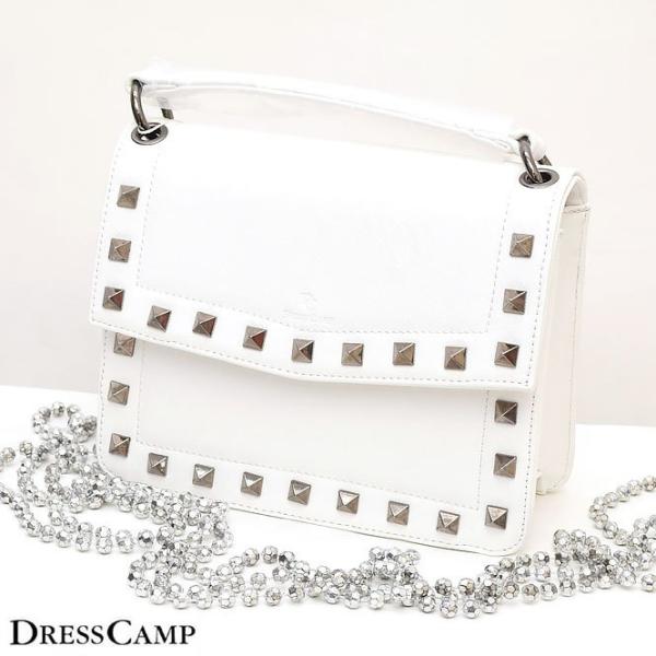 DC DRESSCAMP ディーシードレスキャンプスクエアスタッズ2WAYハンドバッグAya Yos...