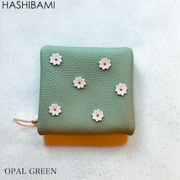 ショップ袋おまけ付  即納 Hashibami ハシバミ  財布 スモールフラワー ハーフウォレット...