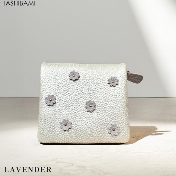 2026 NEWショップ袋おまけ付 Hashibami ハシバミ スモールフラワーハーフウォレット ...
