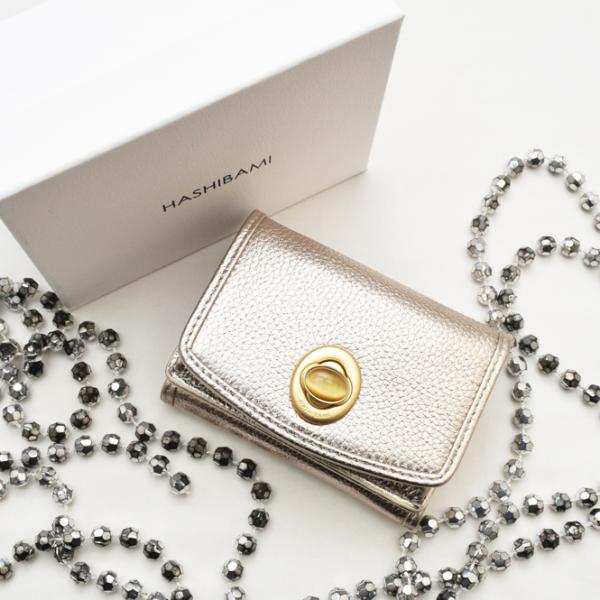 ショップ袋おまけ付当店別注 Hashibami ハシバミ ジェムストーン レザーミニウォレット 財布...