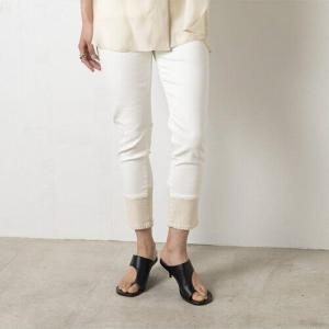 即納 ショップ袋おまけ付 INDIMARK インディマーク レディース 圧倒的な履き心地神デニム 裾切替ボーイフレンドデニム WJ020 ストレッチ※サイズ交換OK  正規品