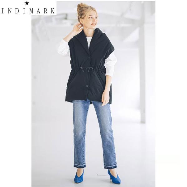 ショップ袋おまけ付 INDIMARK インディマーク ボーイズヘム デニム ブリーチ WJ166 神...