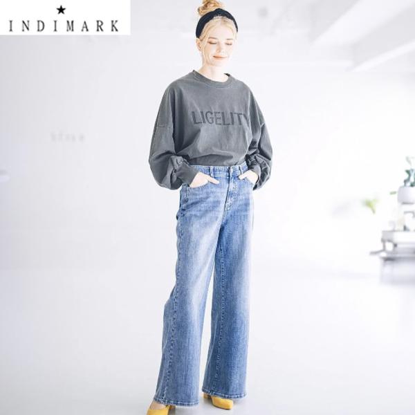 ショップ袋おまけ付 2026 INDIMARK インディマーク グリッチラインポケット ニューワイド...