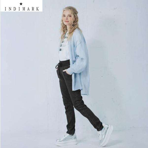 INDIMARK インディマーク カーブテーパード ウエストリブ ブラック WK008 ※サイズ交換...