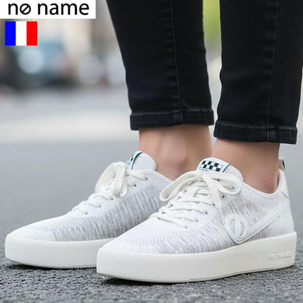 SALE セール  32%OFF  no name ノーネーム メッシュ レザー ニット素材軽量スニ...