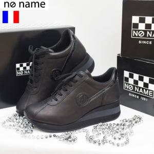 即納可能2024SS ショップ袋おまけ付新作が 1540円割引  no name ノーネーム スポーティレザースニーカーSPEED スピード  正規品