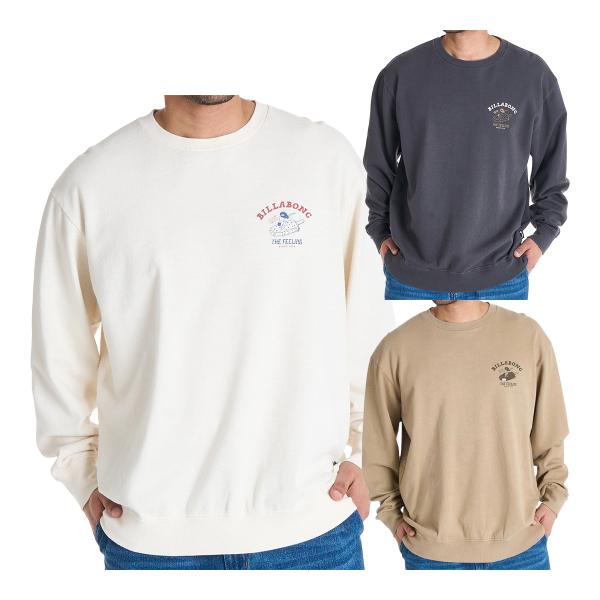 ビラボン BILLABONG 長袖 トレーナー オーバーフィット クルーネック ライトウェイト FR...