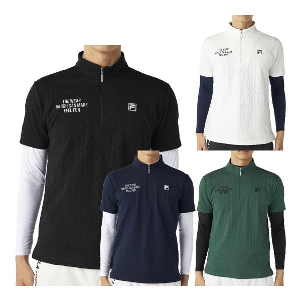 フィラ ゴルフ 半袖 ハーフジップシャツ 長袖 インナーシャツセット メンズ 785-500 トップ...