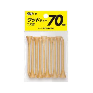 ライト ゴルフ ウッドティー70 ニス塗 T-11 木製 ロングティー