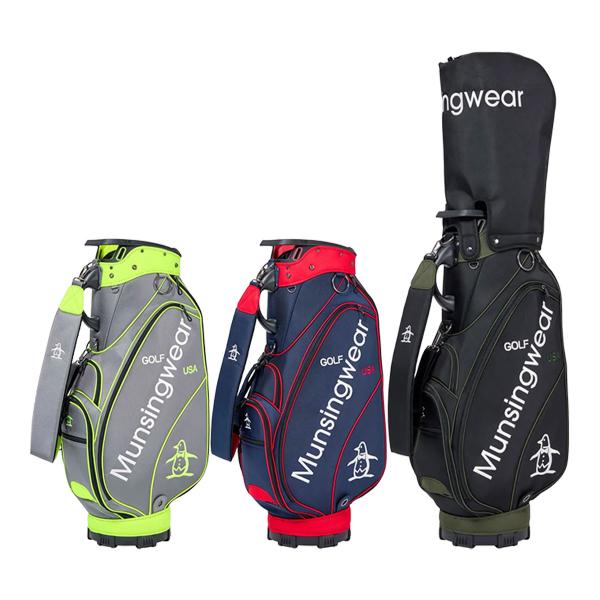 マンシングウェア ゴルフ 9.5型 大口径 キャディバッグ ファブリックモデル MG5FCB02M ...