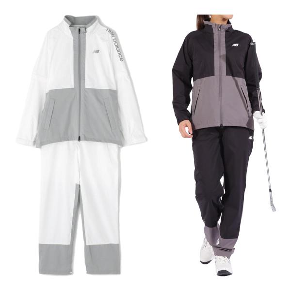 レディース ニューバランス ゴルフ 透湿防水 防風 セットアップ レインウェア 上下セット ジャケッ...