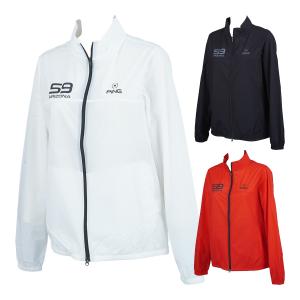 【未使用】PINGゴルフ　プリントフルジップフードブルゾン　L PING（ピン） ネイティブライン ストレッチ フルジップ 中綿 ブルゾン