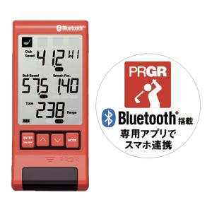 プロギア Bluetooth搭載 マルチスピード測定器 RED EYES POCKET レッドアイズポケット HS-130_BLE GM048 ゴルフナビ 練習器具 PRGR｜s-puresuto