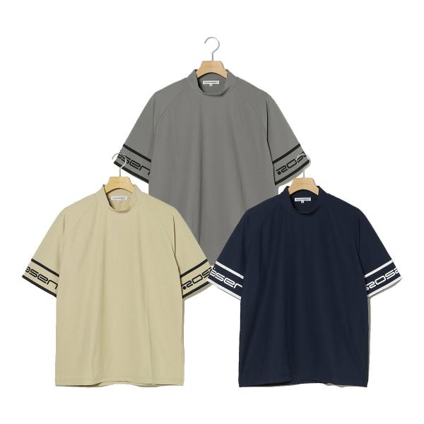 ロサーセン A-Line モックネック ロゴ Tシャツ 047-28443 ゴルフウェア