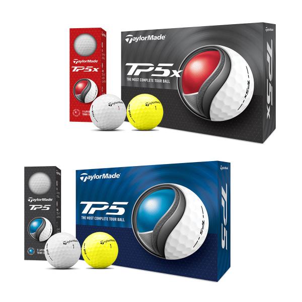 テーラーメイド ゴルフボール New TP5／TP5x ボール ●2024年モデル● 1ダース（12...