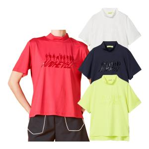 レディース ビバハート 半袖 モックネックシャツ SAPEUR 高機能ベア天 012-23445 トップス ゴルフウェア 2025年春夏モデル VIVA HEART｜スポーツ プレスト