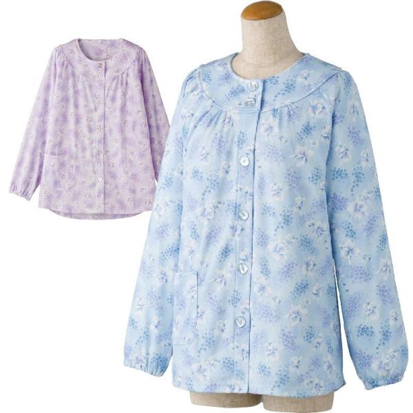 上着のみ 婦人 パジャマ レディース ミセス シニア おばあちゃん 脱ぎやすい 着やすい 高齢者 催...