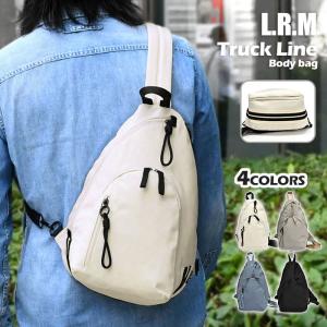 ボディバッグ メンズ L.R.M トラックライン ワンショルダーバッグ ボディバック 斜めがけバッグ 斜め掛けバッグ おしゃれ 大人 きれいめ 軽量 軽い ペットボトル