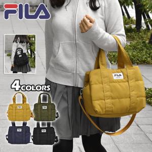 トートバッグ レディース おしゃれ 小さめ/FILA フィラ/ナイロン ボンディング あおり 2way ミニトートバッグ