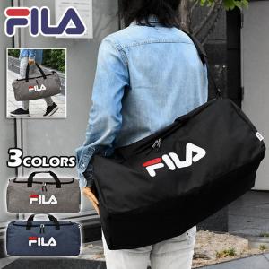 FILA フィラ ショルダーバッグ メンズ 斜めがけ おしゃれ 大きめ 大容量 A4/ポリキャンバス 2way ボストンバッグ 修学旅行 林間学校 バッグ 男子 女子