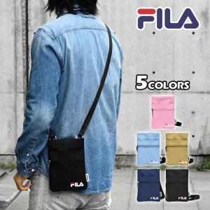 FILA フィラ 縦型 ミニショルダーバッグ ショルダーバッグ レディース メンズ 斜めがけ おしゃれ 小さめ スマホショルダー スマホポーチ ナイロン ブランド