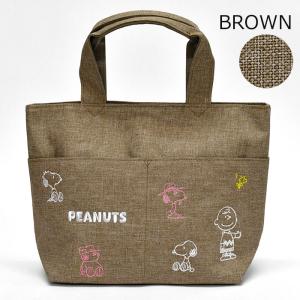 スヌーピー 刺繍 ミニトートバッグ レディース...の詳細画像3