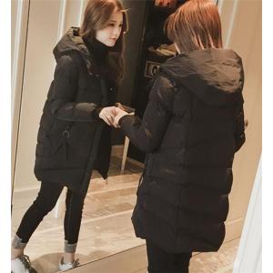中綿ジャケット レディース ロング フード付き ブルゾン