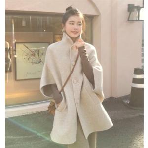 ケープ コート レディース ポンチョ マント 大きいサイズ