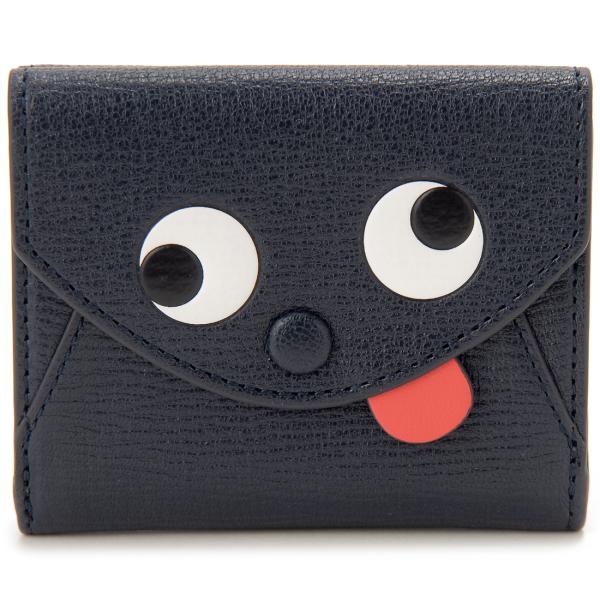 ANYA HINDMARCH アニヤハインドマーチ 三つ折り財布 レディース ネイビー 505092...