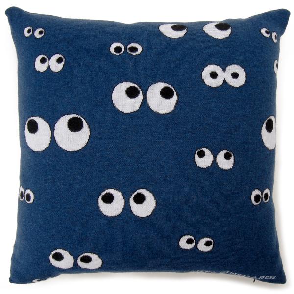 只今決算セール アニヤハインドマーチ ANYA HINDMARCH クッション ブルー 505092...