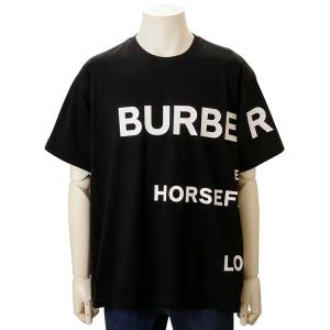ポイント5倍 ヤフービッグボーナス BURBERRY バーバリー Tシャツ メンズ ブラック 8040694 オーバーサイズ ブランド ロゴT｜s-select