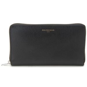 【限定格安】バレンシアガ グレイン カーフスキン ラウンドジップ 長財布 黒 BALENCIAGA バレンシアガ 長財布 レディース ラウンドファスナー